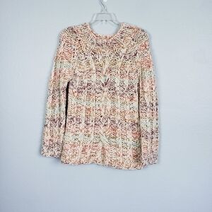 Urban Outfitters COOPERATIVE Colorful Chunky Knit Wool Blend Sweater Sz M